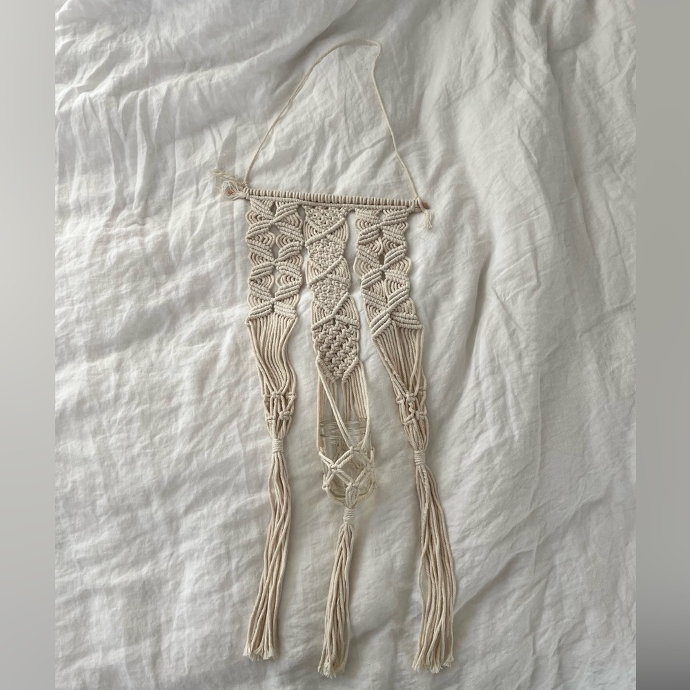 Handmade Macrame Triple Plant Holder